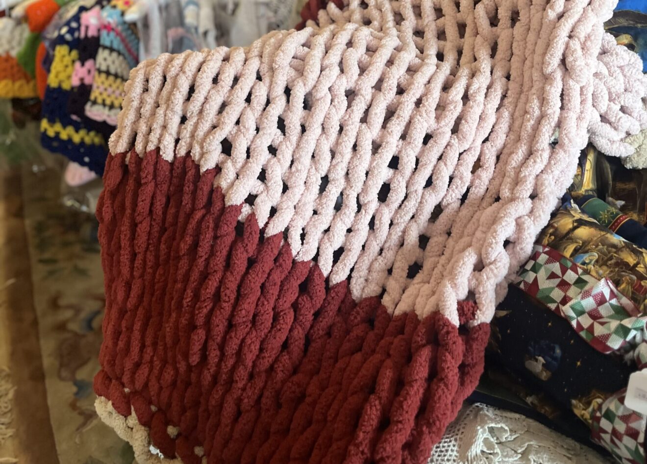 chunky yarn finger knit
