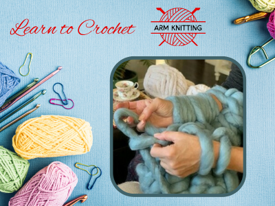 learn to arm knit chunky yarn arm knit
