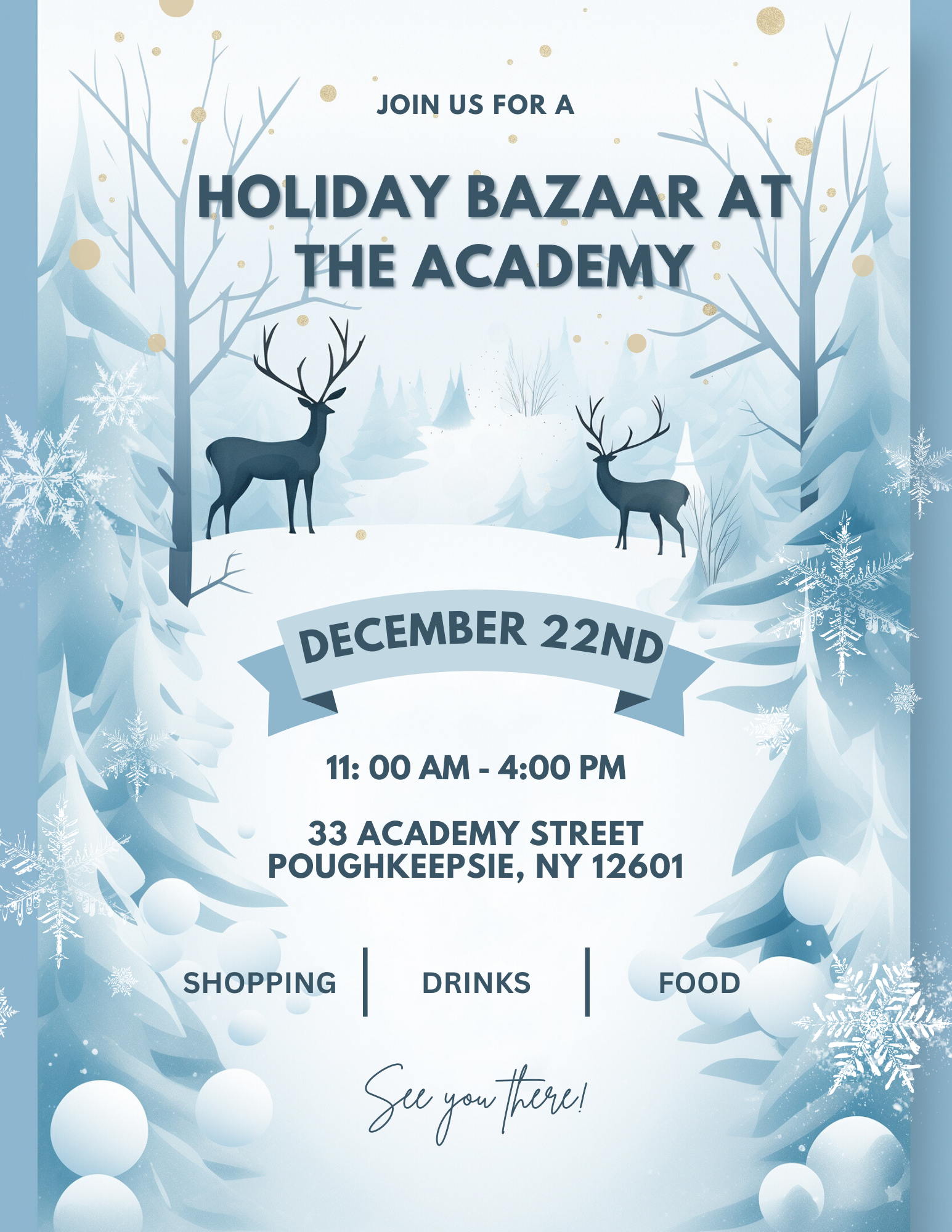 holiday craft fairlast minute holiday shopping shop local the academy poughkeepsie, NY